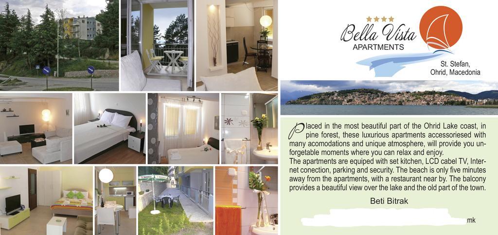 Bella Vista Apartments Ohri Dış mekan fotoğraf
